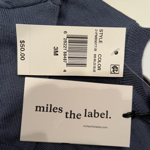 Infant Boys NWT Knit Sweater - NWT Size 3M by miles the label‎ - Picture 5 of 9